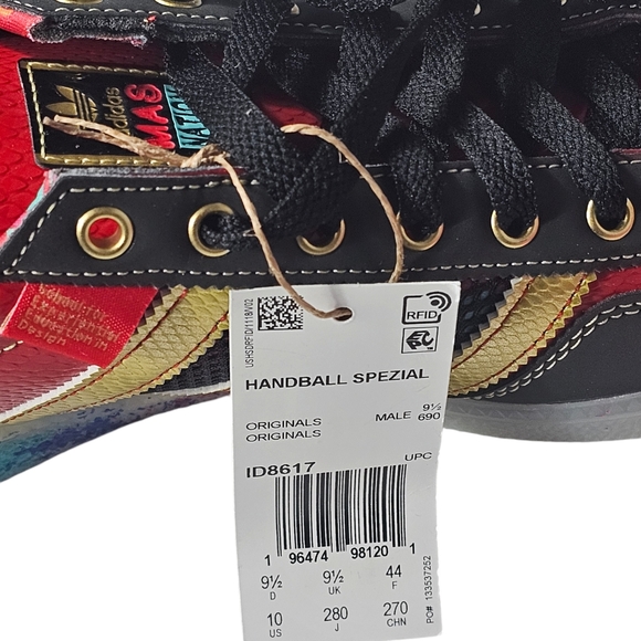 Adidas, Handball Spezial, Mens 10 US, Womens 11, Red Multicolor - Picture 6 of 7